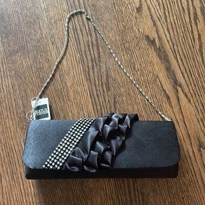 Bijoux Terner Evening Sequin Black Handbag